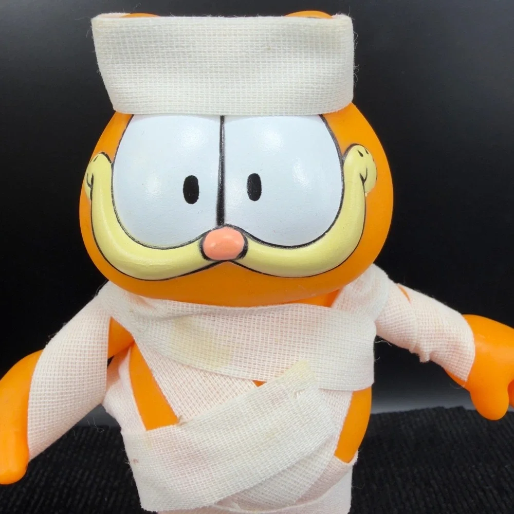 VTG Garfield Mummy Vinyl Figure Enesco 1978 Halloween‎ Collectible Plastic Decor